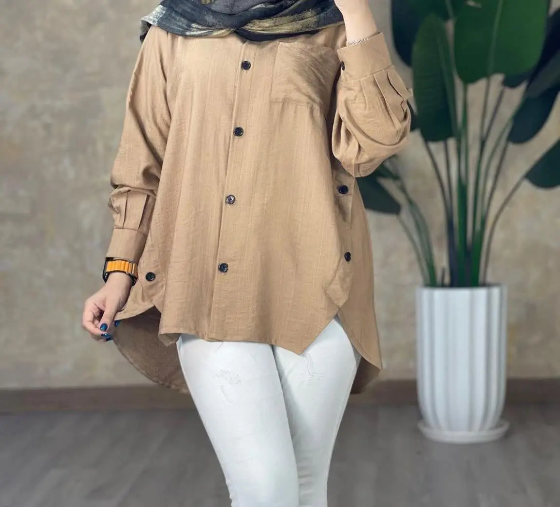 نام: شومیز مانتویی بغل دکمه
