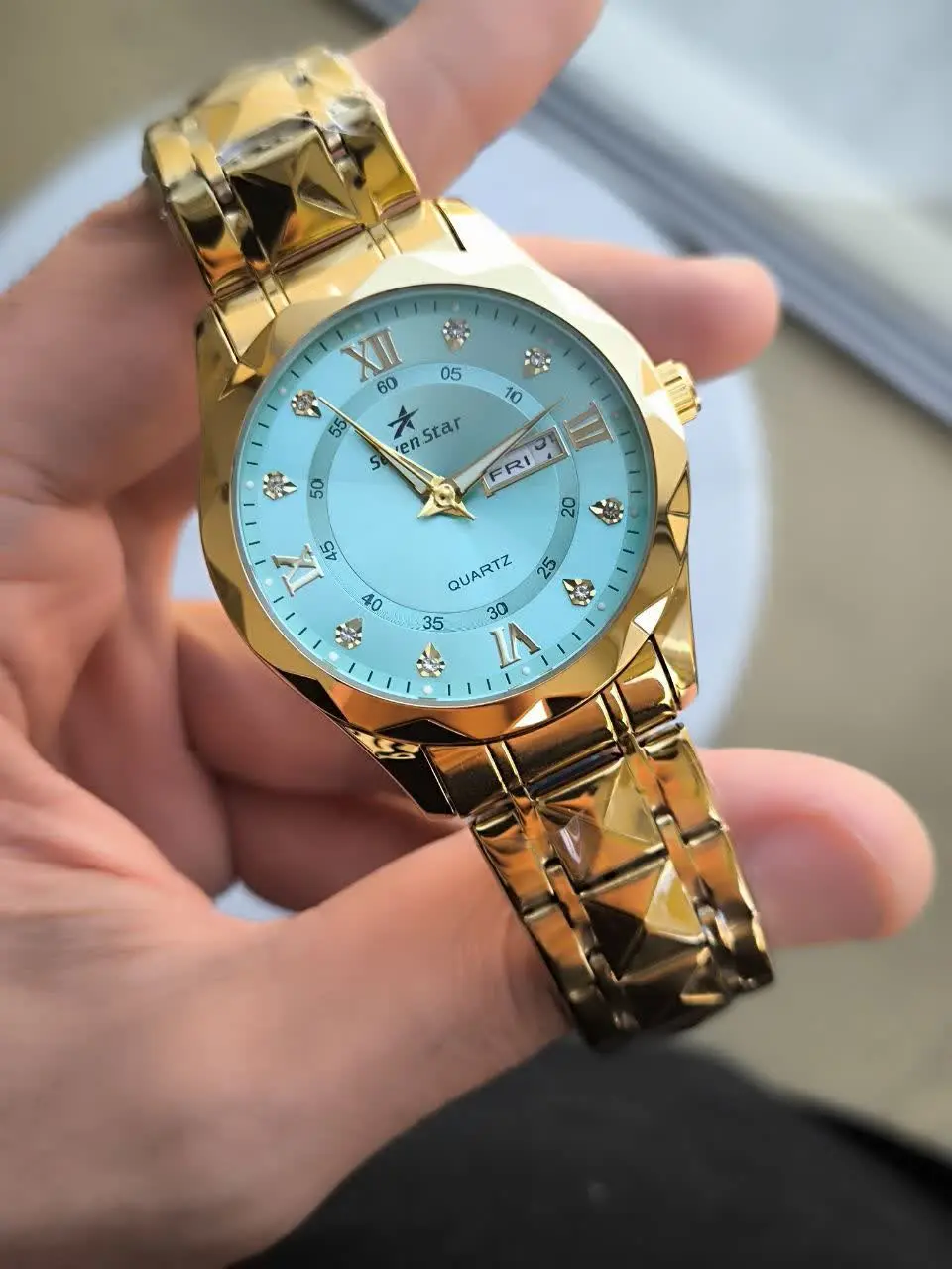 ساعت مردانه فلزی مارک seven...