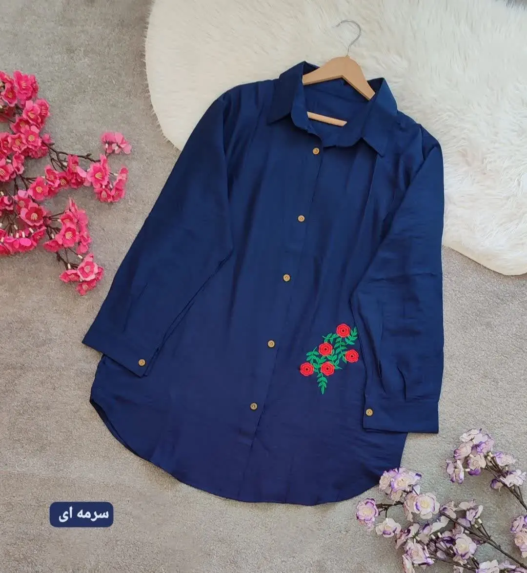 نام: شومیز مانتویی گلدوزی
