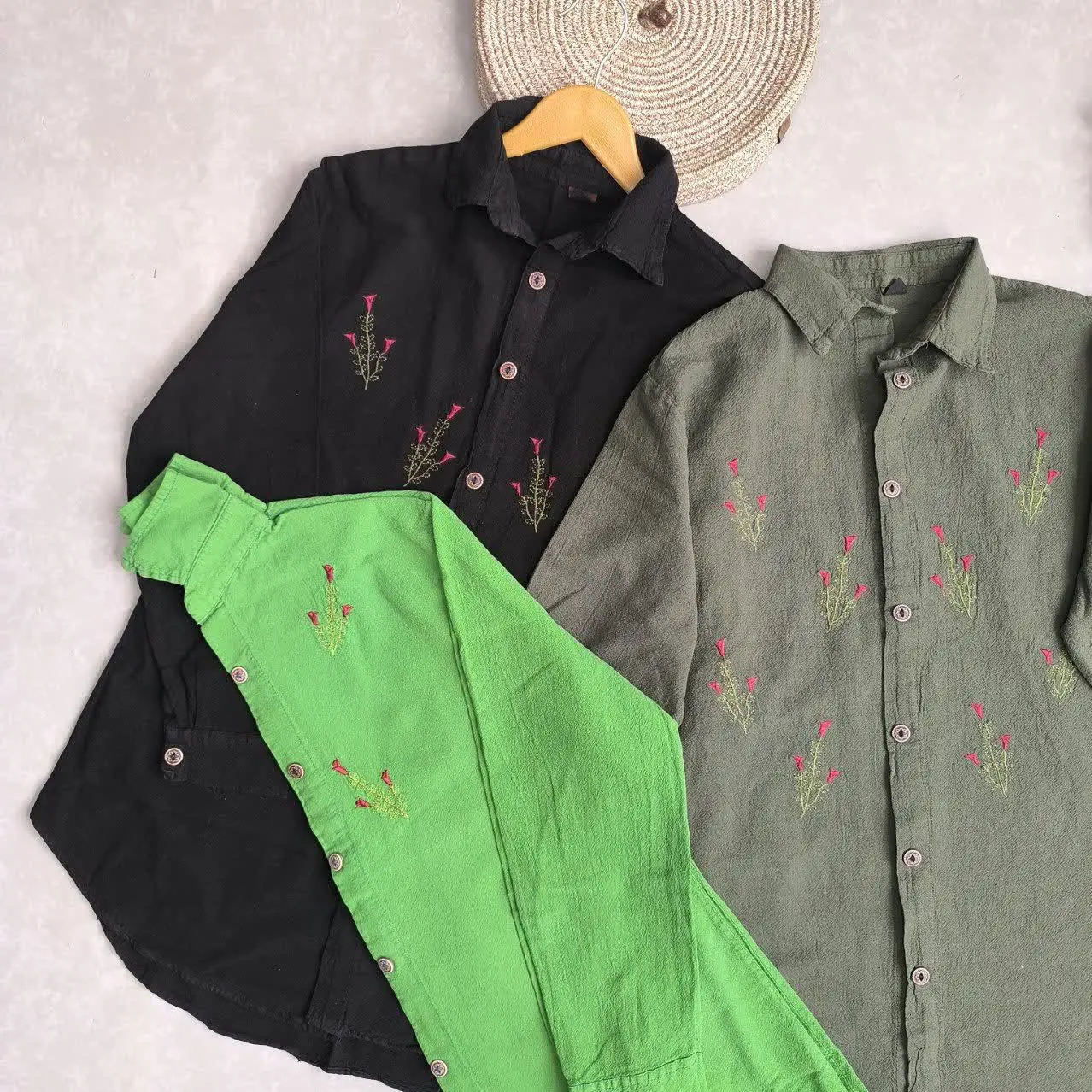 ✅شومیز گلدوزی بوته،