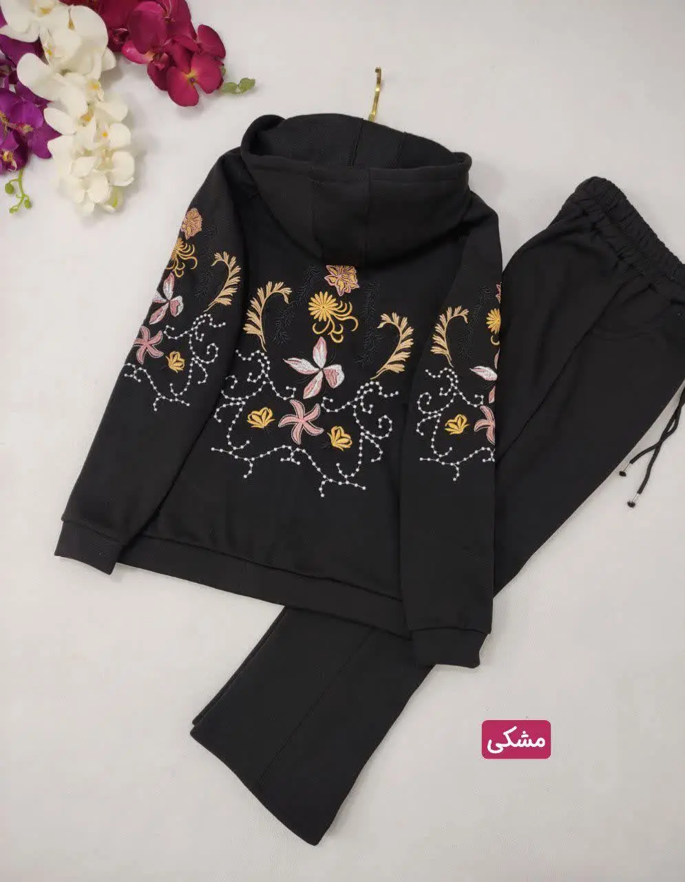 🍃نام: ست سویشرت شلوار گلدوزی ستایش
