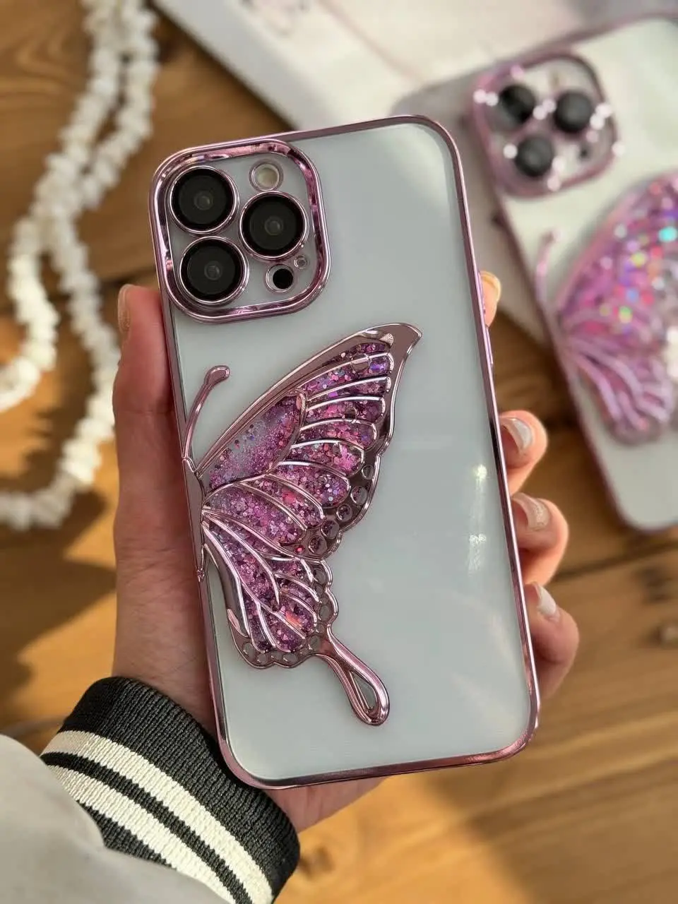 قاب پروانه شاین آکواریومی در سه تم رنگی مختلف مخصوص انواع #سامسونگ #شیائومی و #آیفون 
