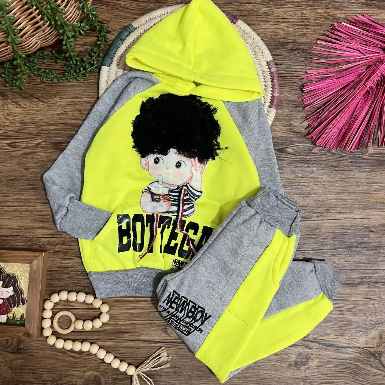 👚نام: هودی شلوار مو فرفری ضخیم
