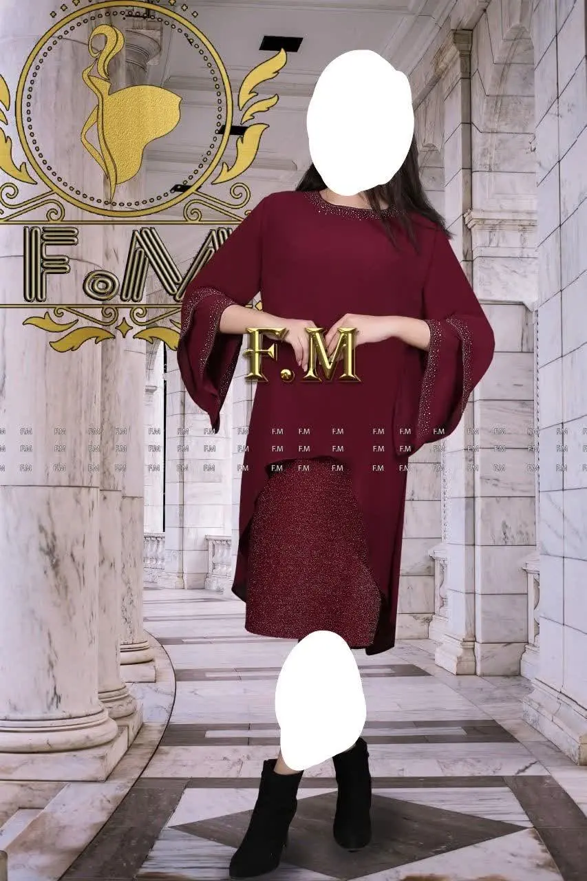 جنس پارچه زیری لمه رویه کرپ...