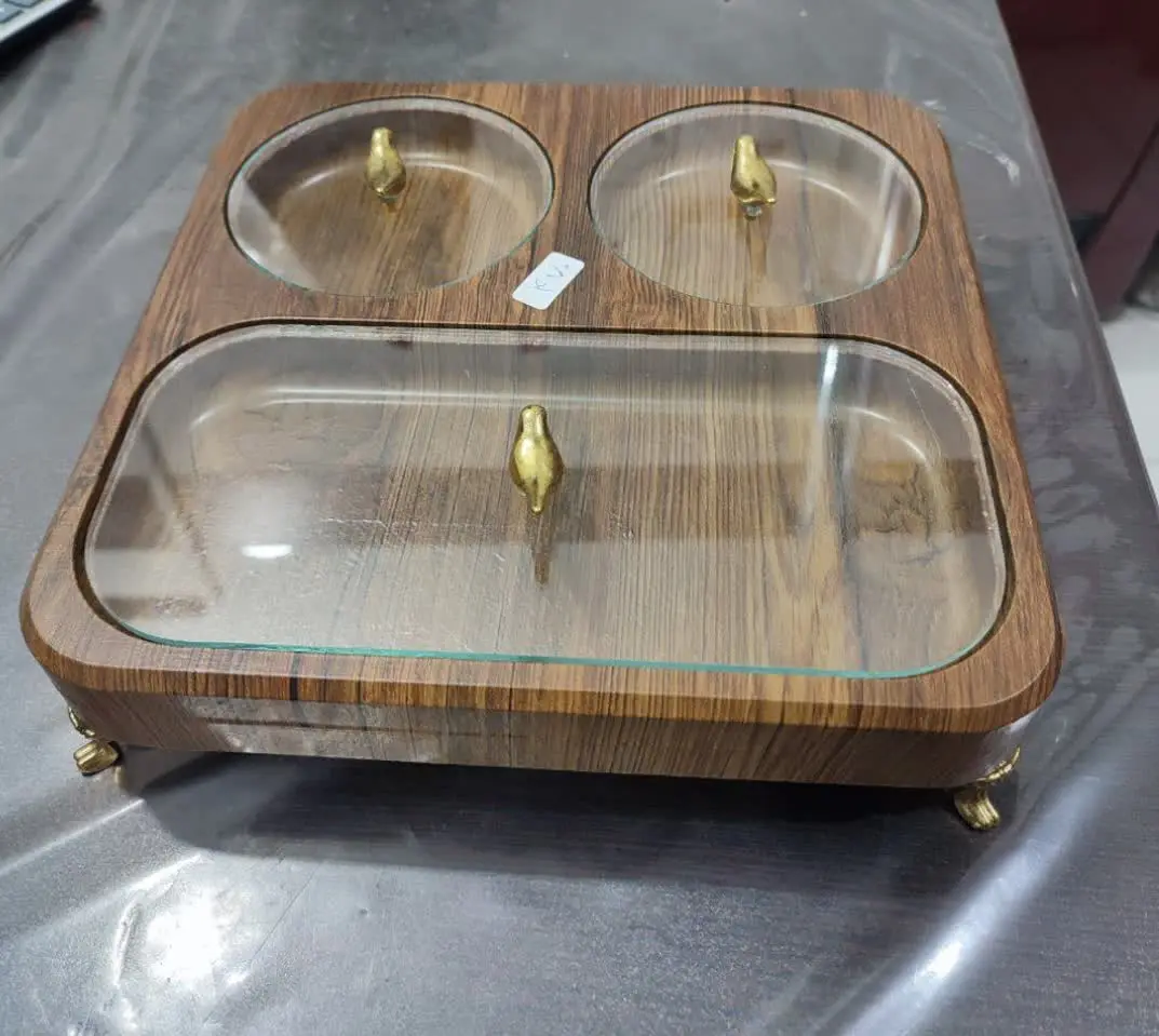 تیبگ ۳خانه چوبی درب شیشه