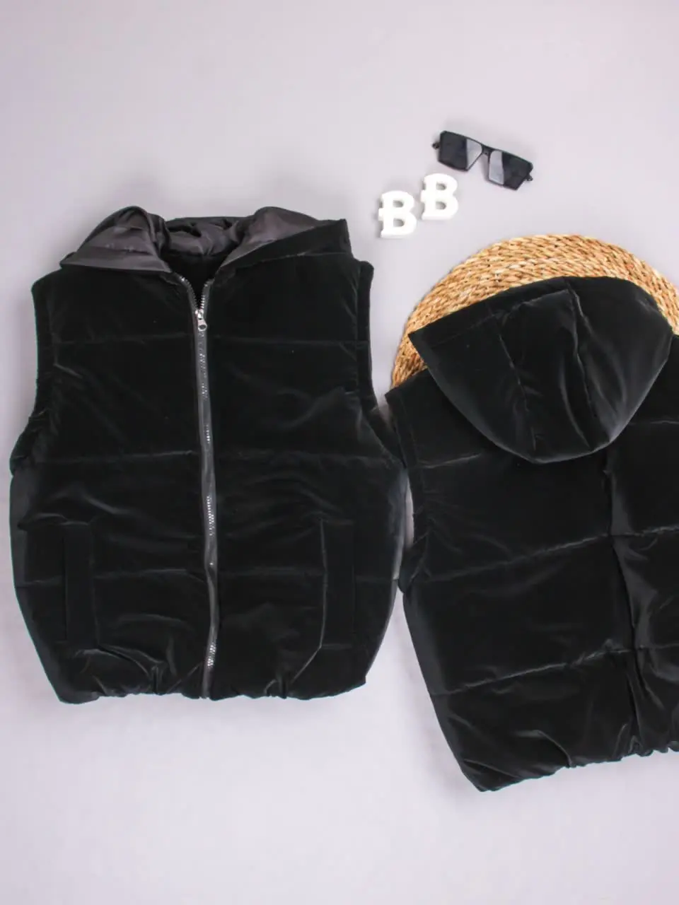 💢پافر کلاهدار ۲جیب مشکی💢