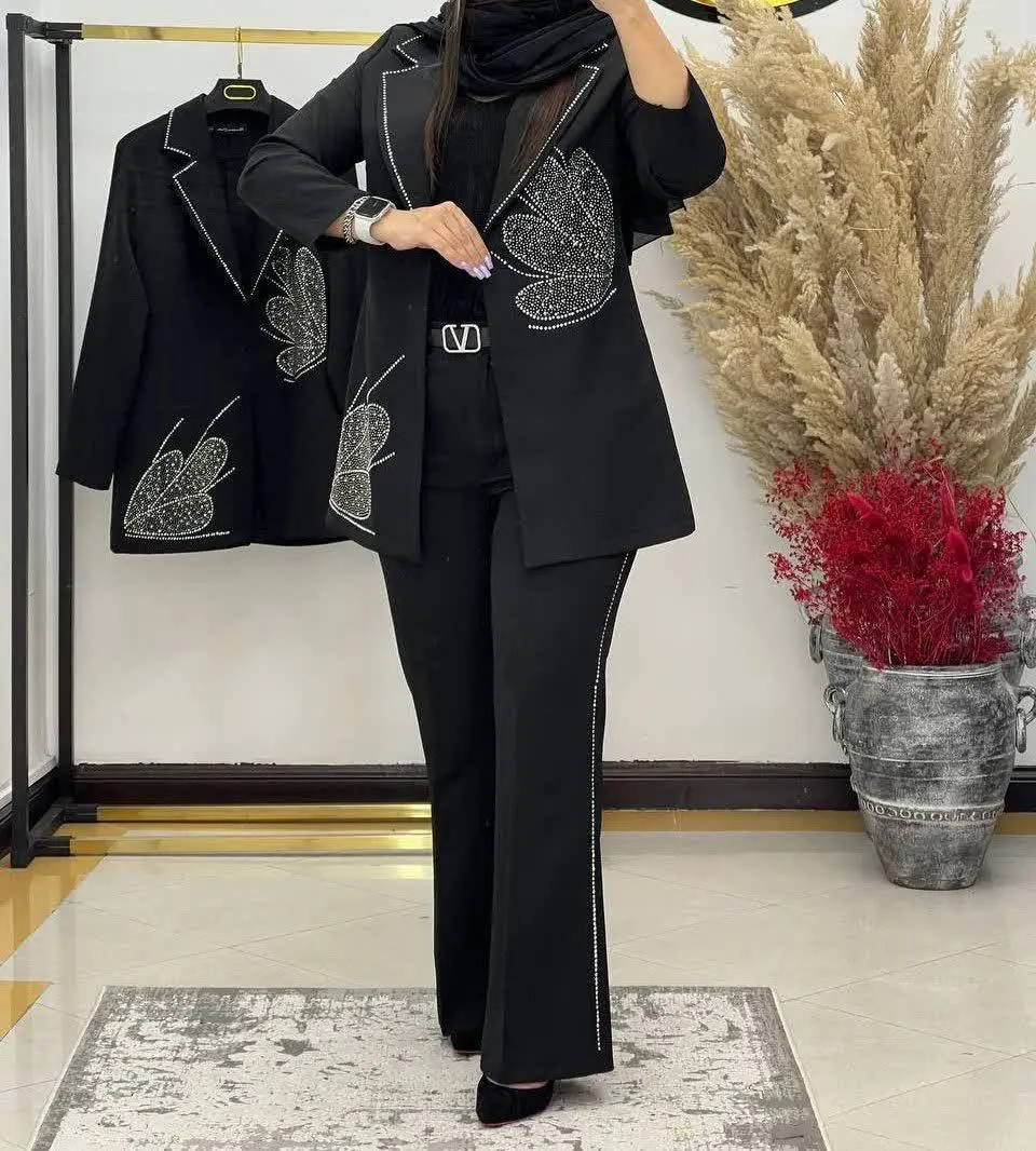 🖋نام: ست کت شلوار مجلسی طرح گل
