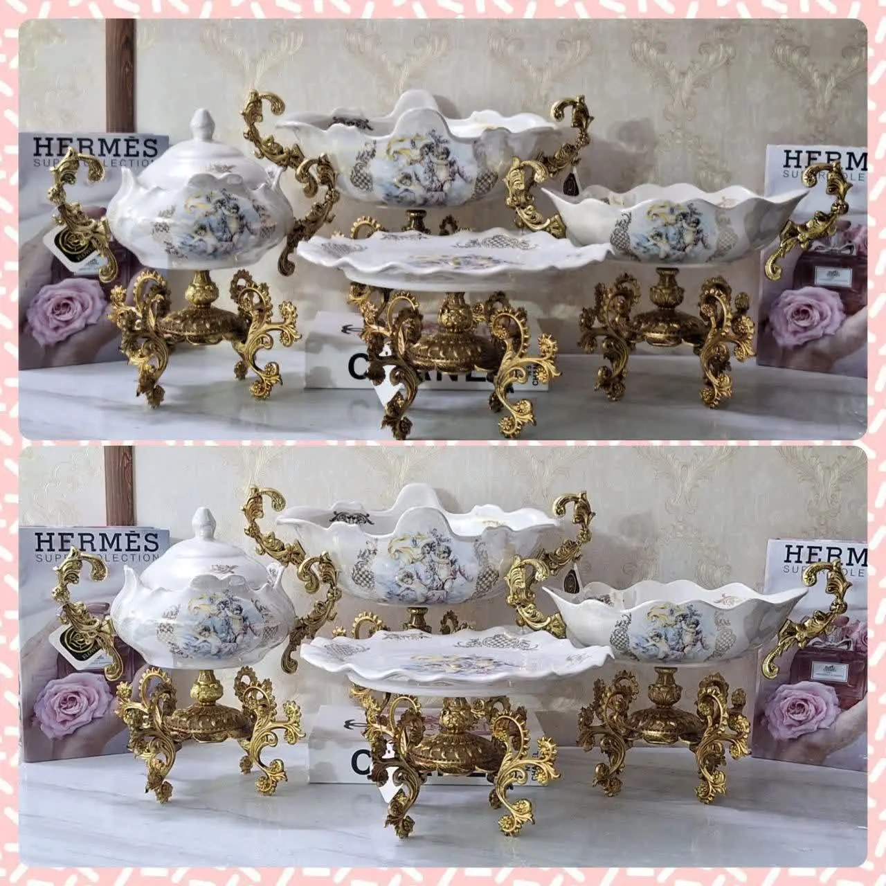 💐سرویس چهار تکه دسته دار طر...