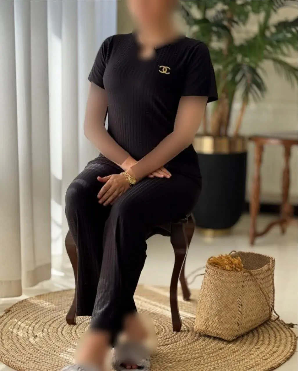 ❤️نام: بلوز یقه اشکی و شلوار chanel
