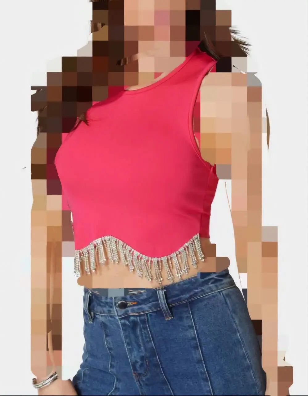 تاپ کراپ نگین دار وارداتی 🥰