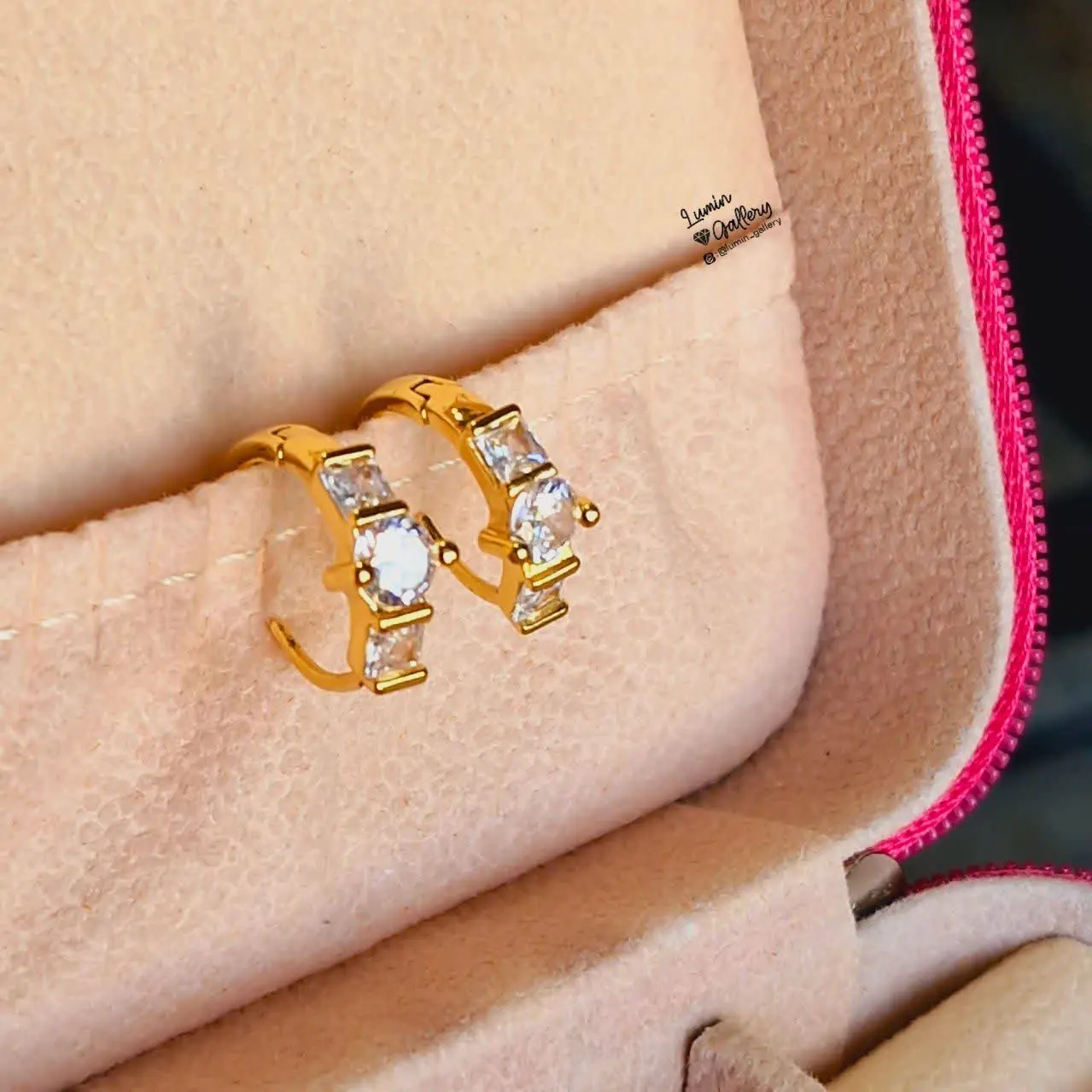 گوشواره استیل نگین دار💎
