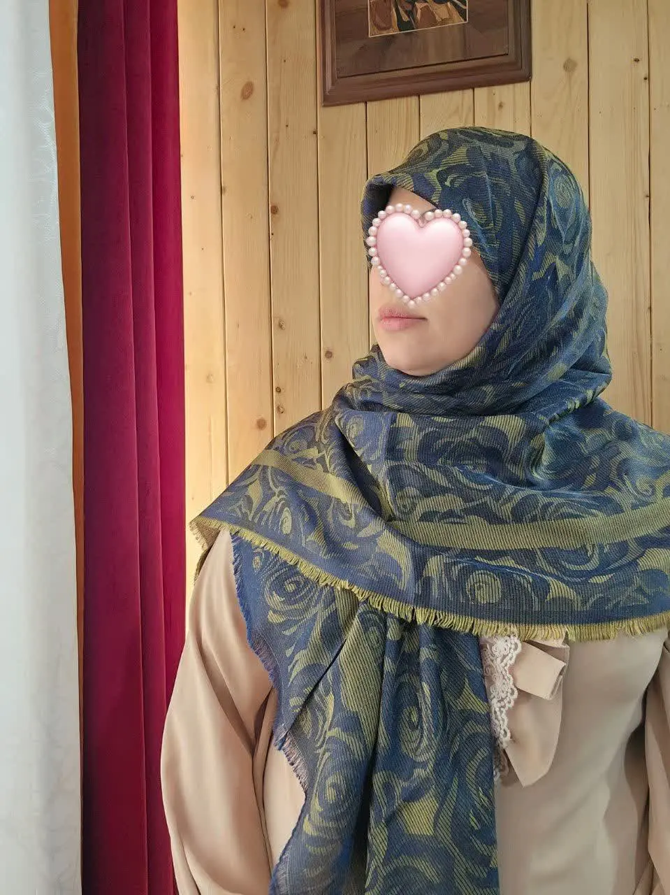 روسری ژاکارد لمه رز شارژ شد و کامل عکاسی شد 😍
