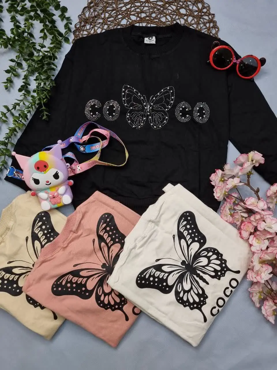 🍀بلوز تک لانگ دخترانه نگین...