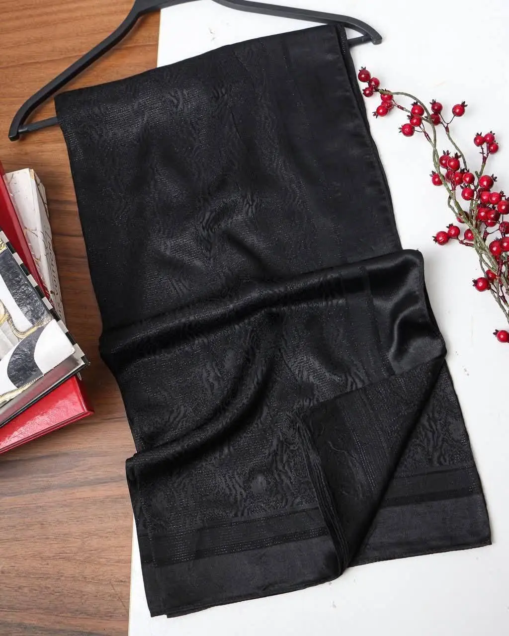 ⚜️ روسری نخ ابریشم ژاکارد ل...