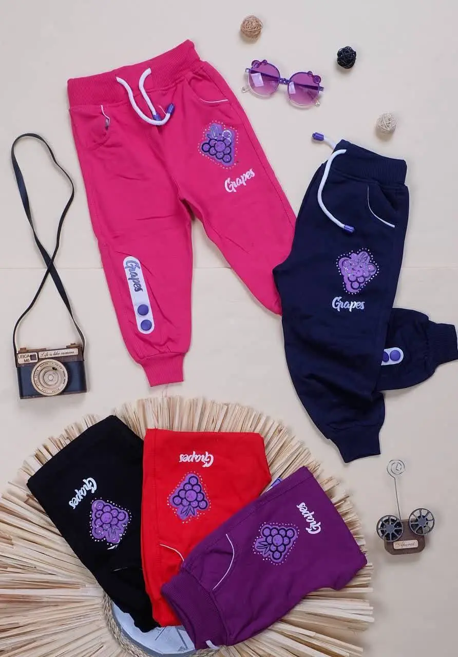 شلوار راحتی پنبه دخترانه 
