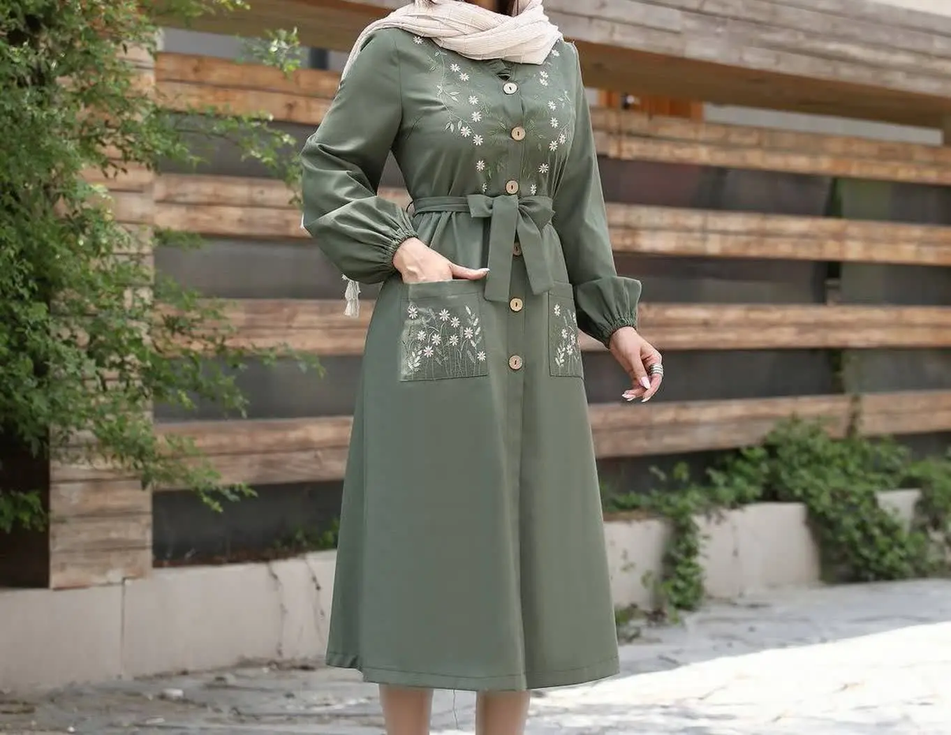 💞پیراهن مانتویی پرفروش گل بابونه💞
