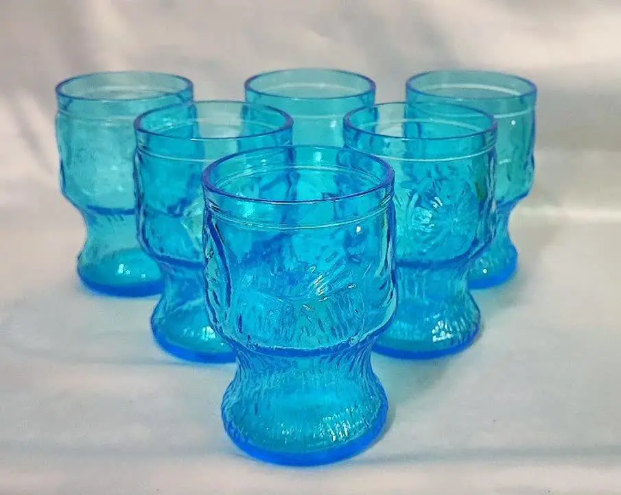 یک دست لیوان طرح گل میوه