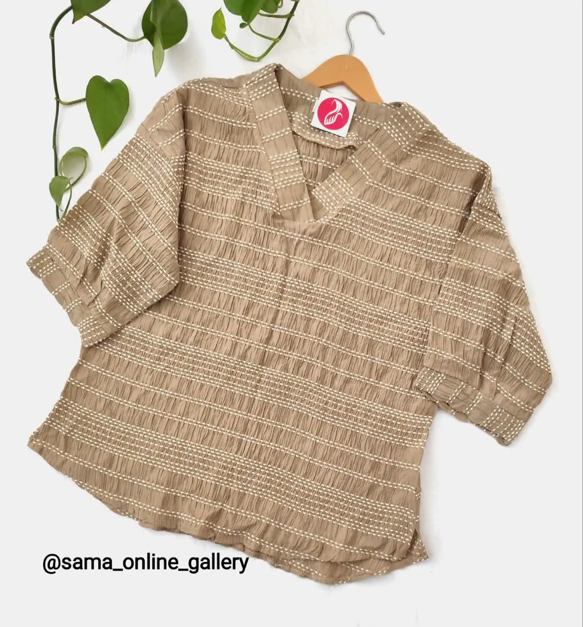 یک شومیز شیک و زیبا با رنگ نود
