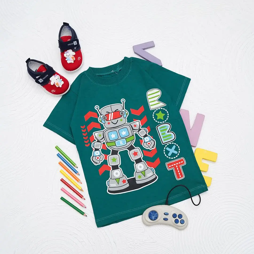 تیشرت پسرانه طرح‌ ربات کد ۶۰۱۵۶۴/۱
