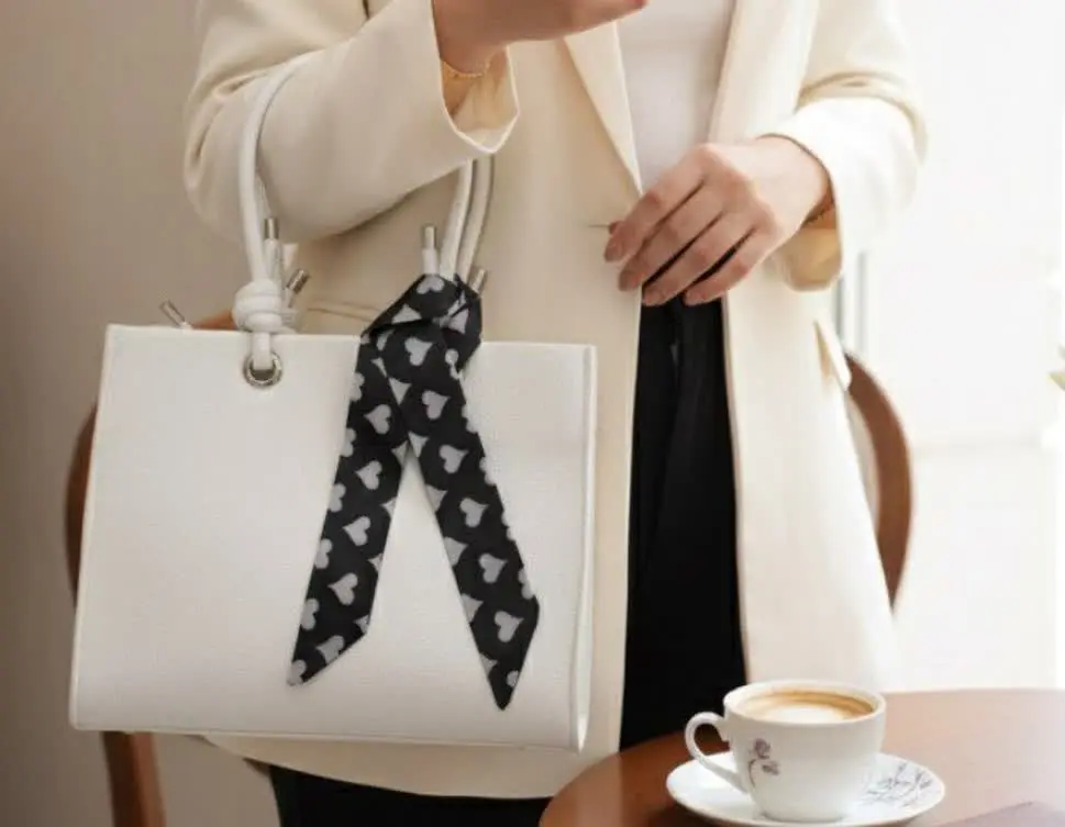 کیف زنانه دسته گره شال دار💫