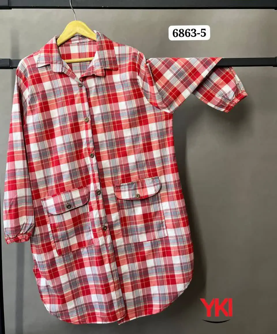 🛑مانتو چهارخونه 
