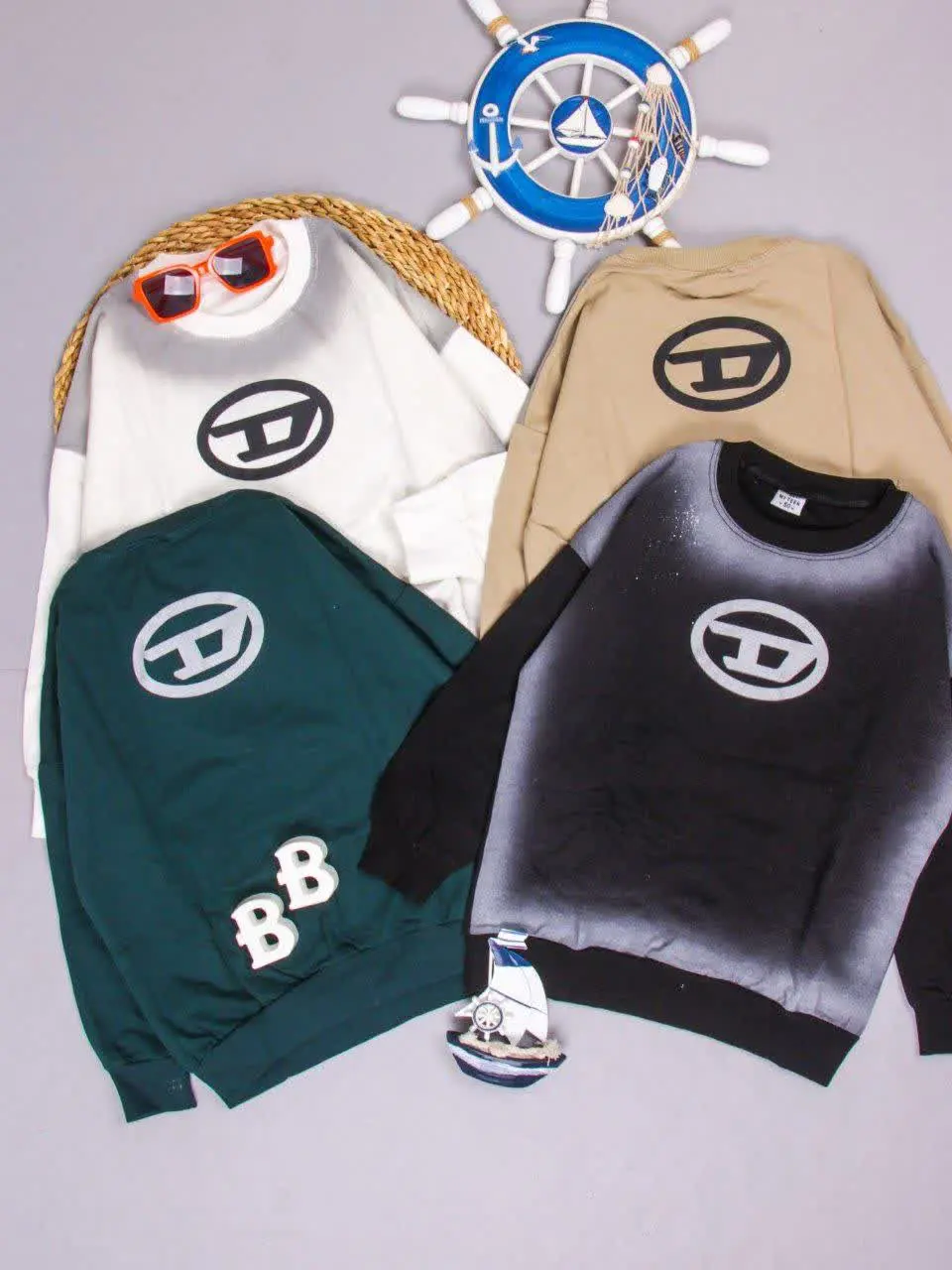 💢بلوز تک سایه دار چاپ D💢