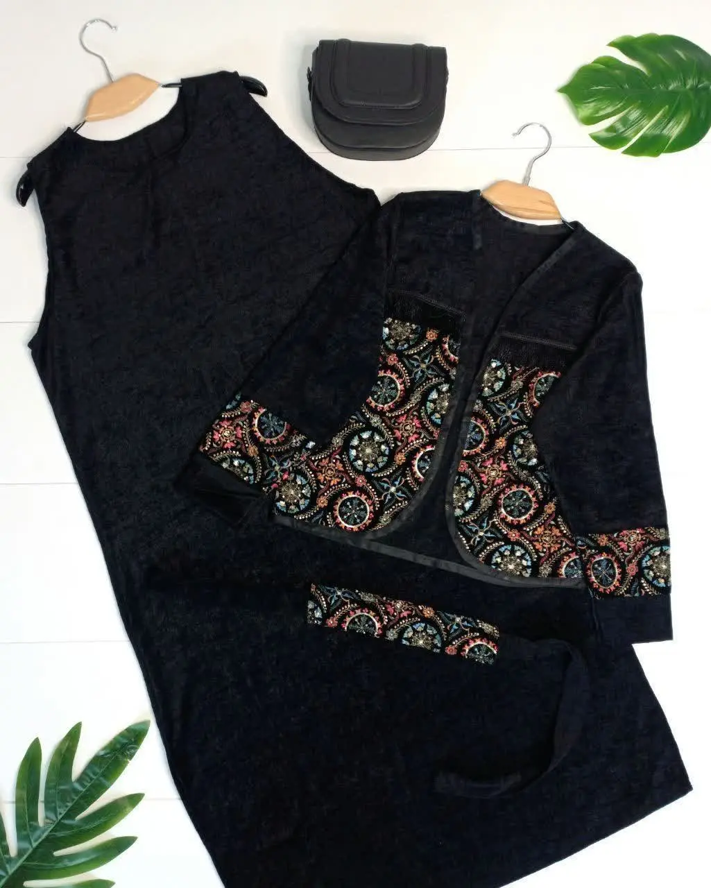 🖌نام: کت سارافن و کمربند مدل پری دخت
