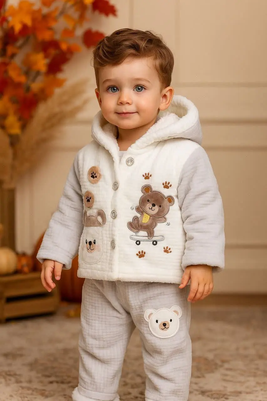 🎄کاپشن شلوار مخمل داخل خز ن...