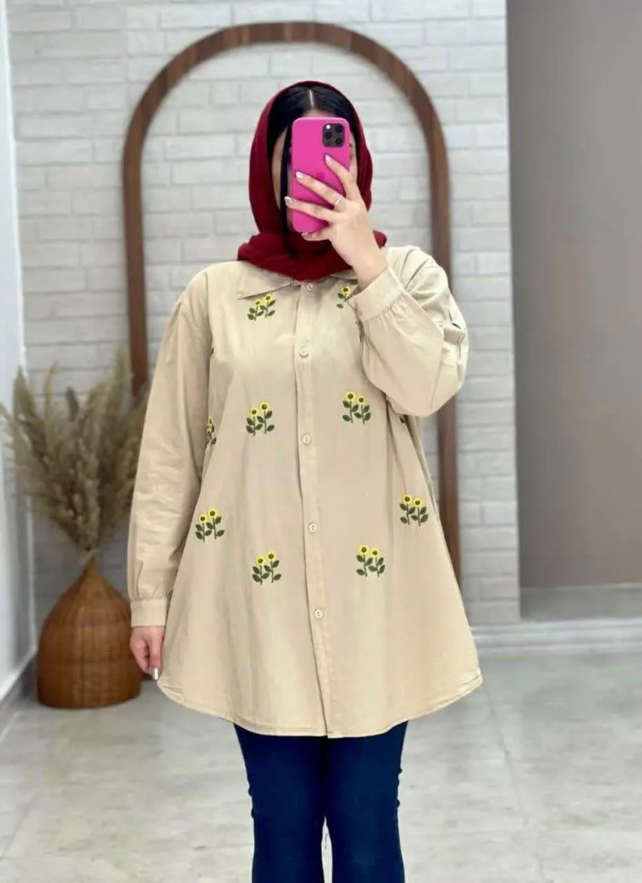 نام: شومیز مانتویی دو گل
