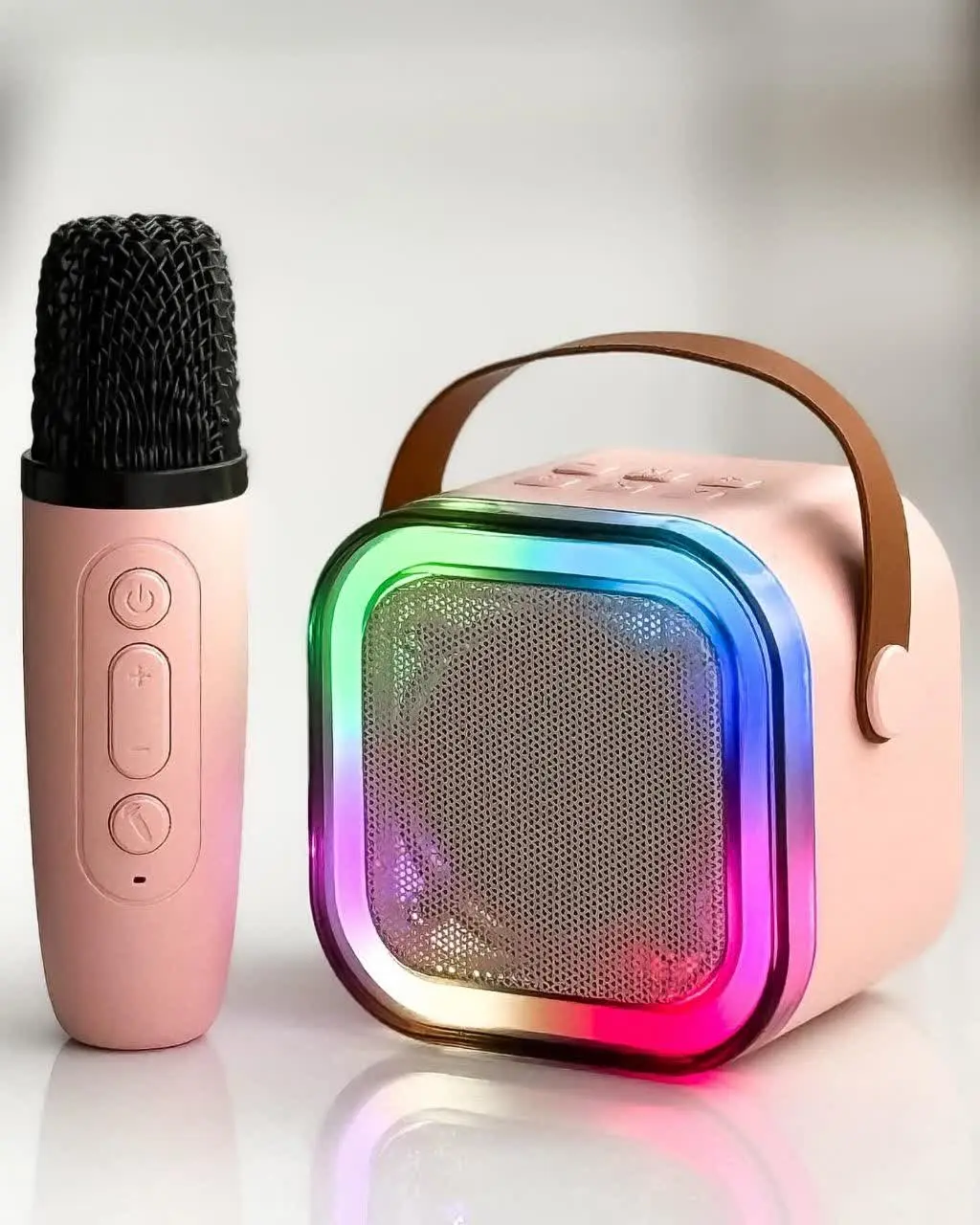 💥اسپیکر میکروفون دار چراغدار💥