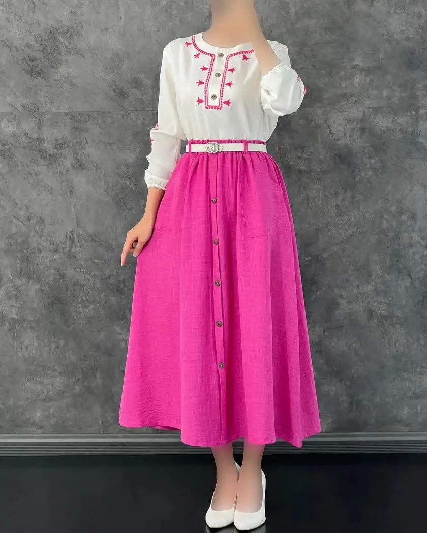 💞بلوز و دامن گلدوزی شده کمند 💞
