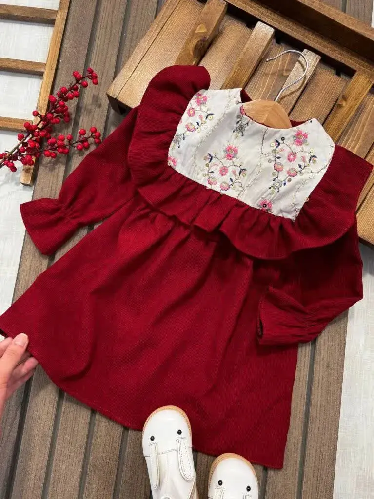 پیراهن یلدایی گلدار
