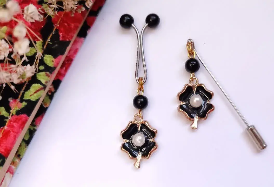 🍃🌸ست گیره و سوزن حجاب 🌸🍃