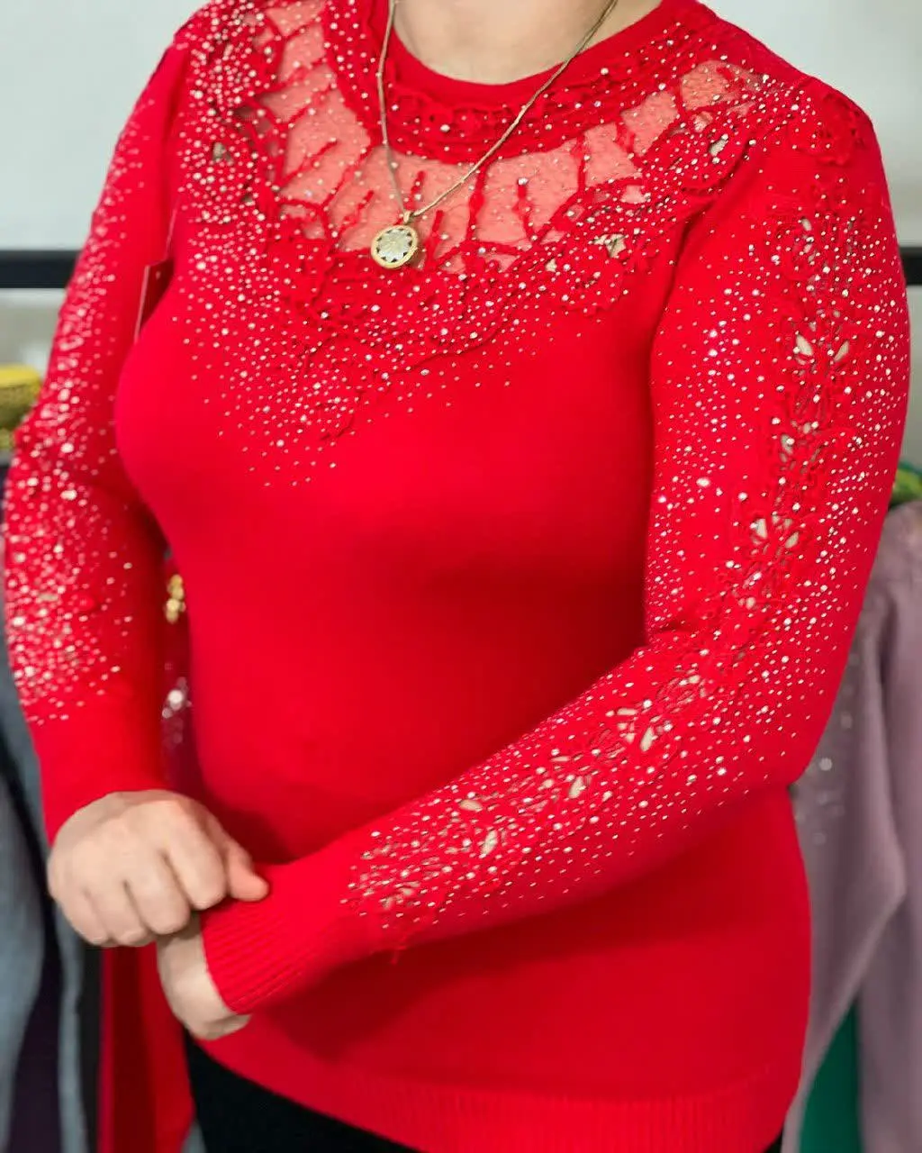 بلوز مجلسی وارداتی گیپوری 😍
