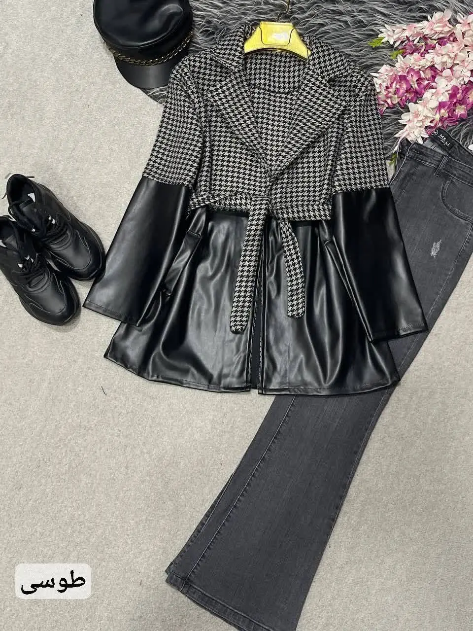 🛍نام: مانتوترکیبی ترلان🍂
