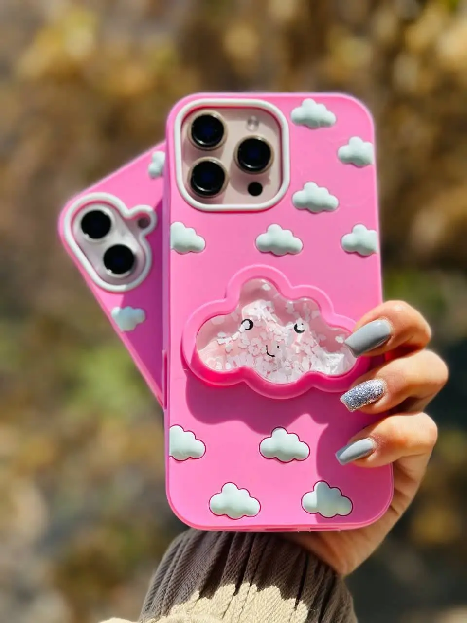 📱مدل قاب: قاب عروسکی سیلیکون ابر آکواریومی بارونی مخصوص انواع #سامسونگ #شیائومی و #آیفون در دو رنگ صورتی و آبی
