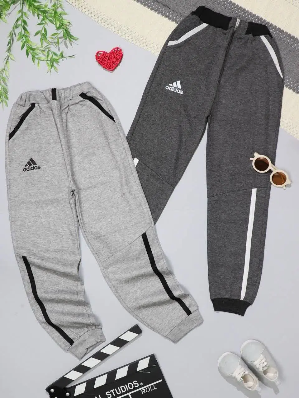 👫شلوار ملانژ پسرانه بغل نوا...