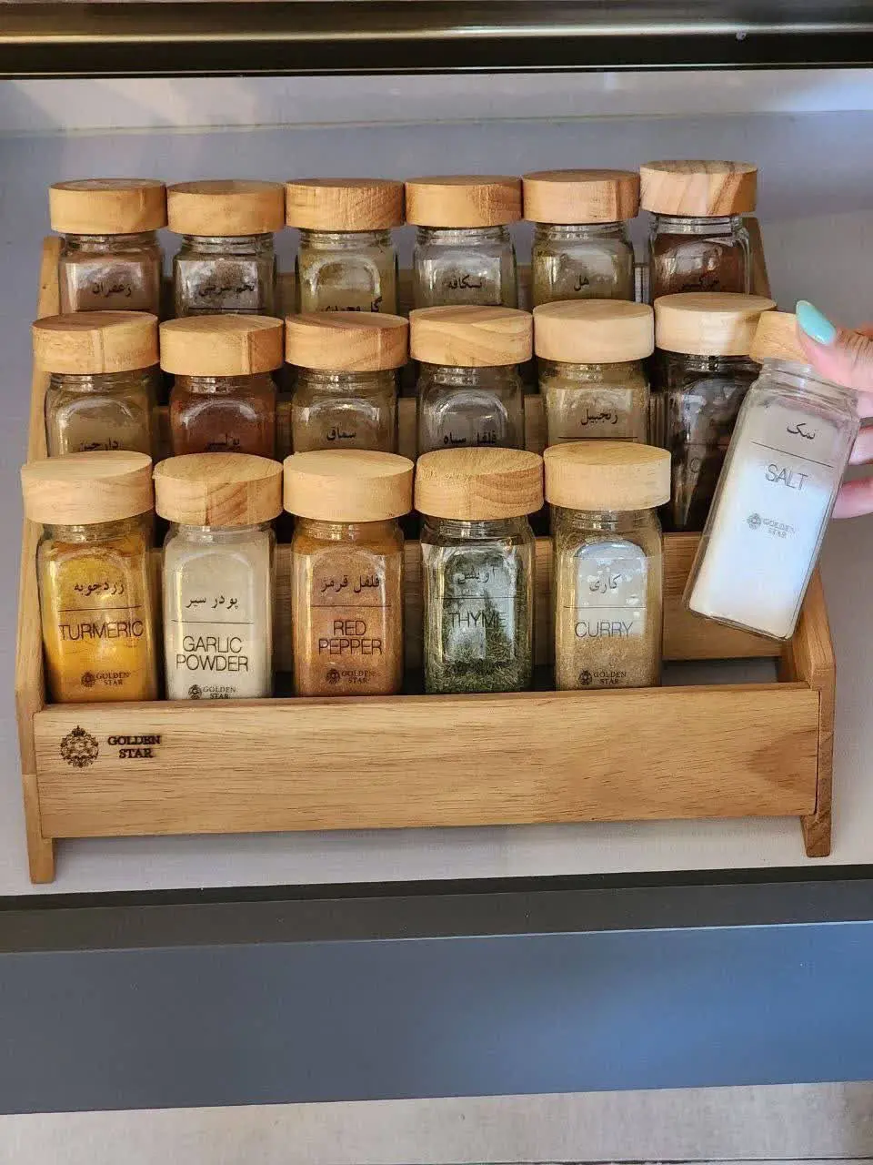 ست بانکه های ادویه چوبی ۱۸...