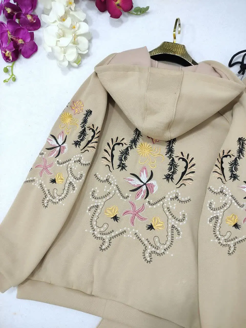 🍃نام: ست سویشرت شلوار گلدوزی ستایش
