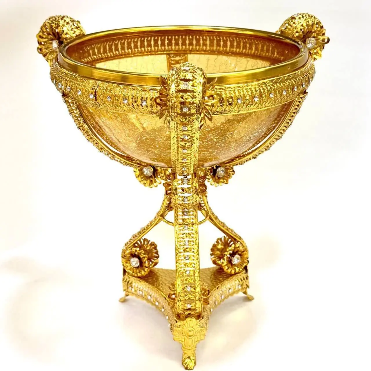 آجیلخوری شیشه ترک پایه مثلثی