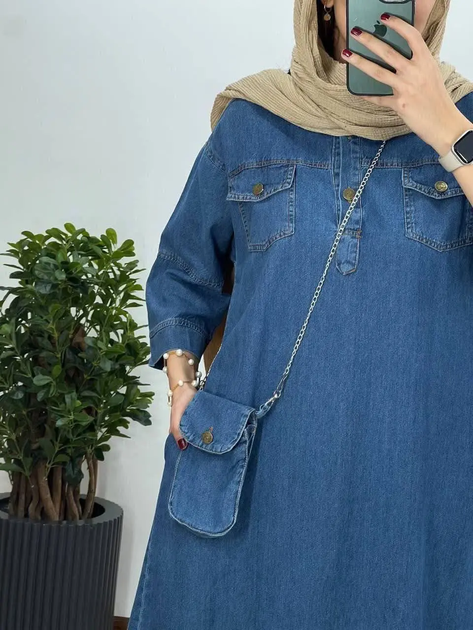 👚 نام: کفتان جین+کیف

