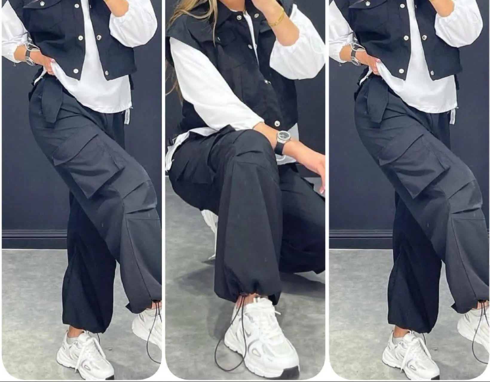 ❤️نام: ۳تیکه (بلوز و ژیله و شلوار) ژاویا
