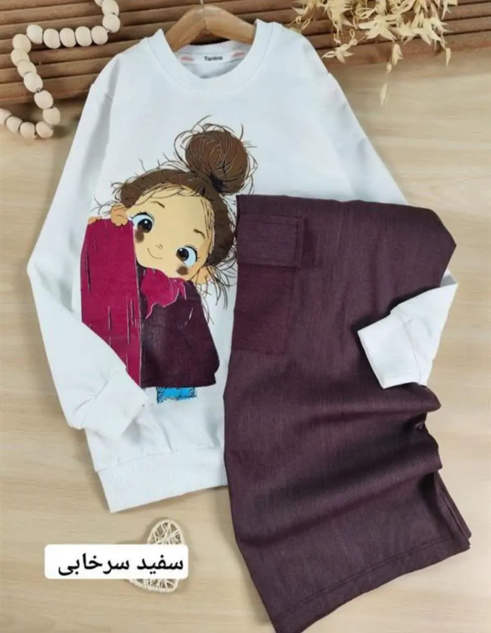 بلوز شلوار بچگانه دختر مو گ...