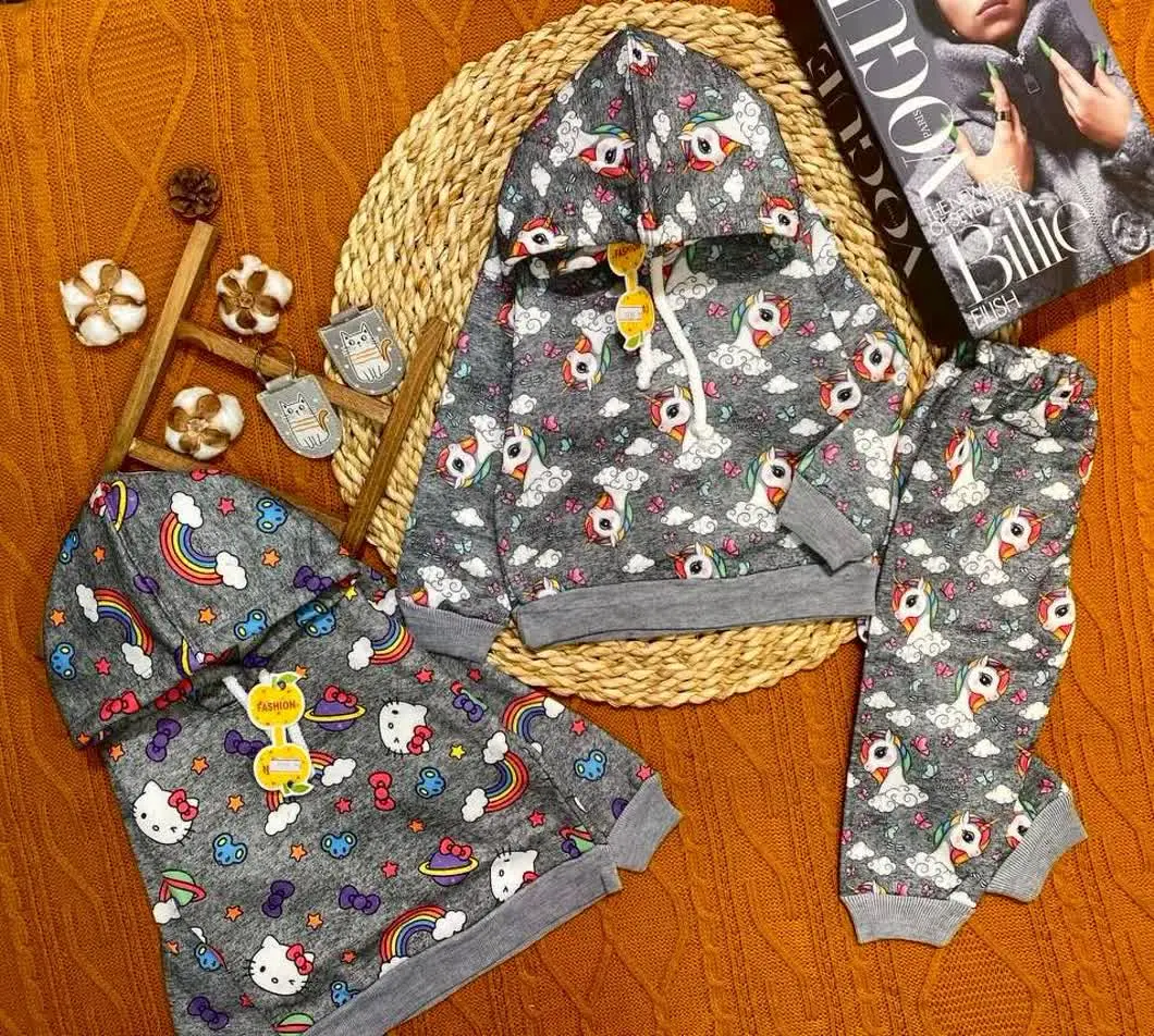 🧶هودی شلوار 🦁 تمام چاپ