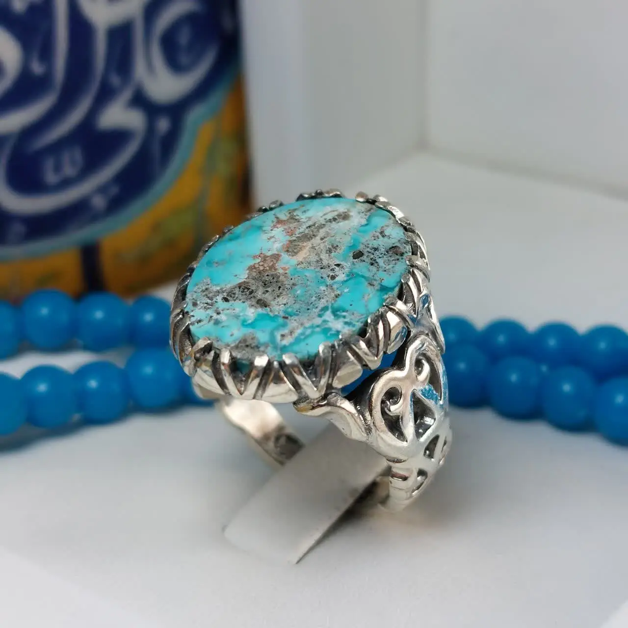 ✅انگشتر مردانه #فیروزه_نیشابوری خوش طبع
