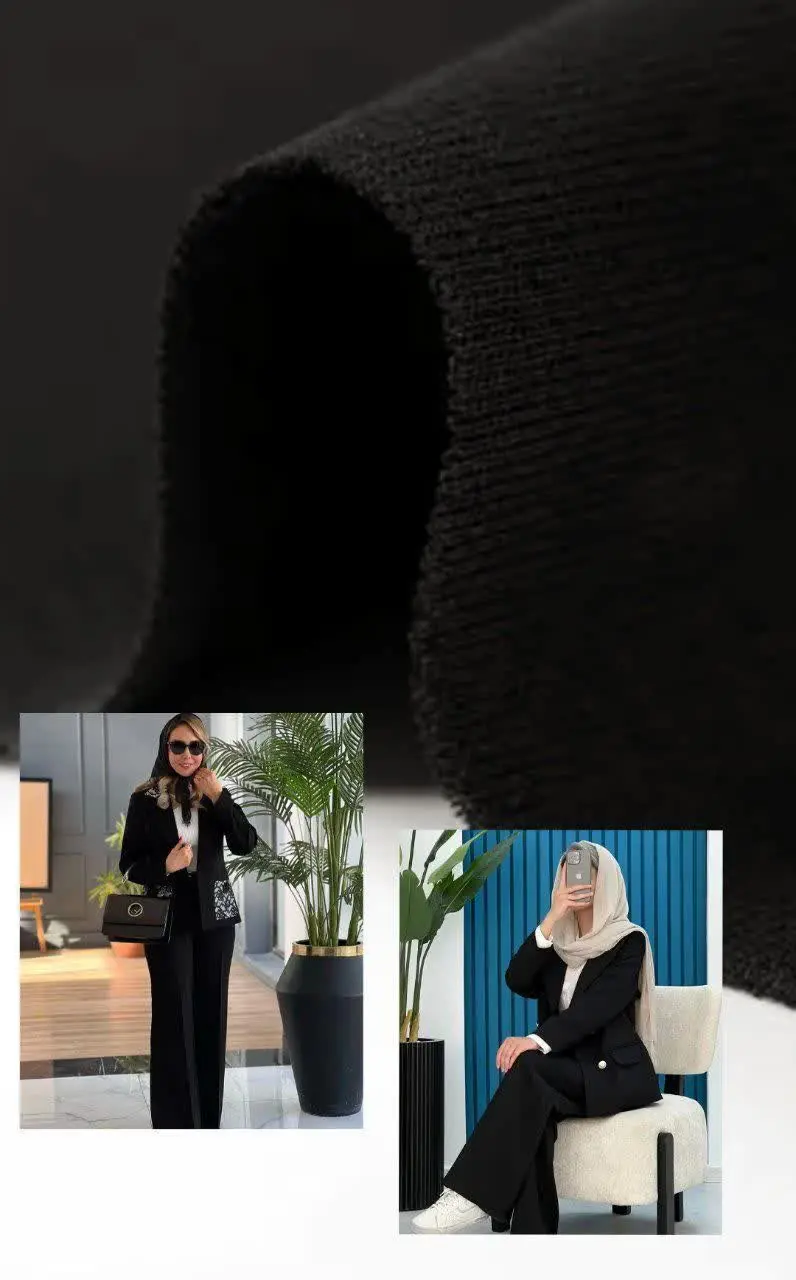 پارچه فوق العاده مشکی و با...