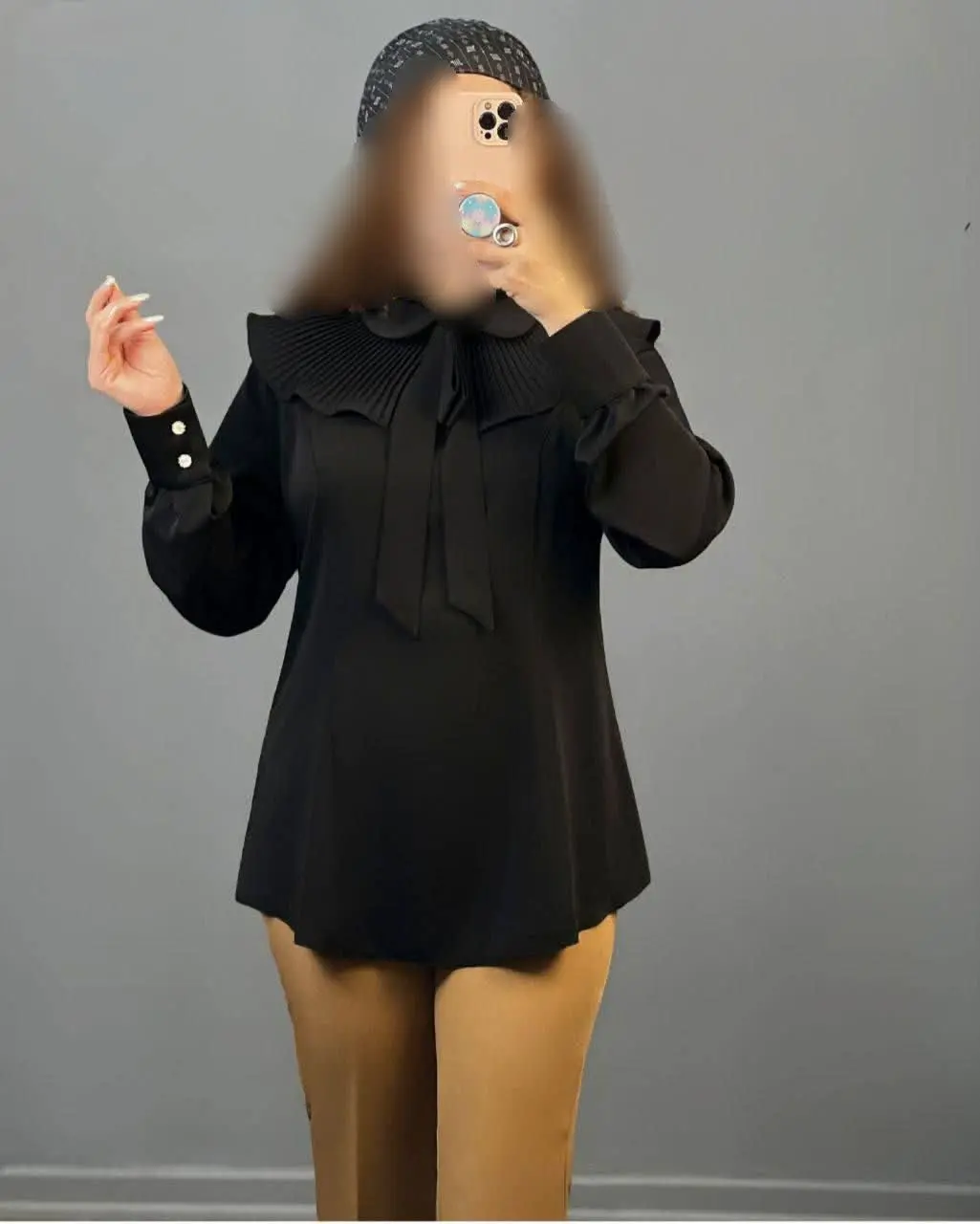 👚 نام: شومیز یقه پلیسه
