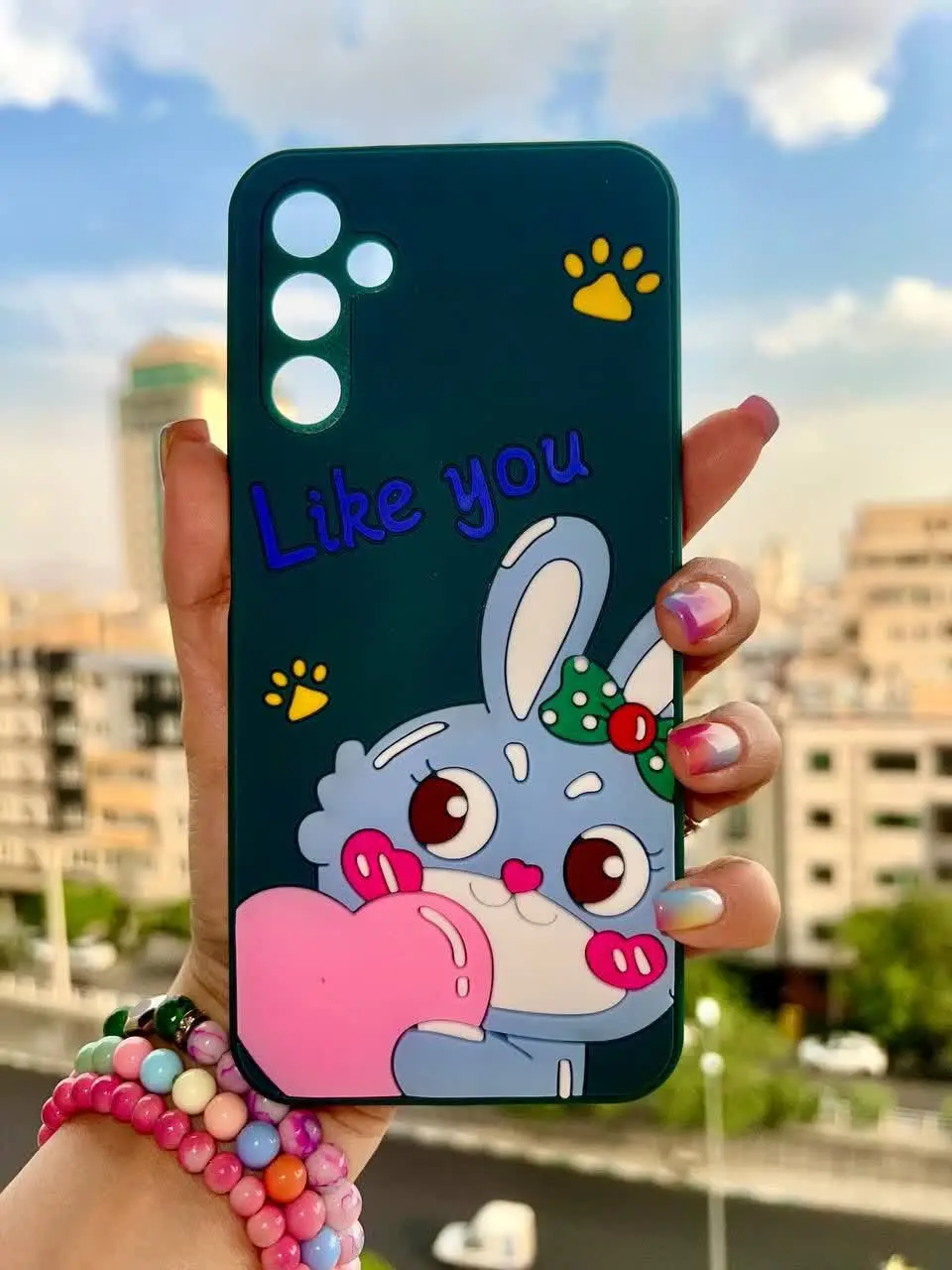 قاب طرحدار عروسکی فانتزی تلق دار مخصوص انواع #سامسونگ #شیائومی 
