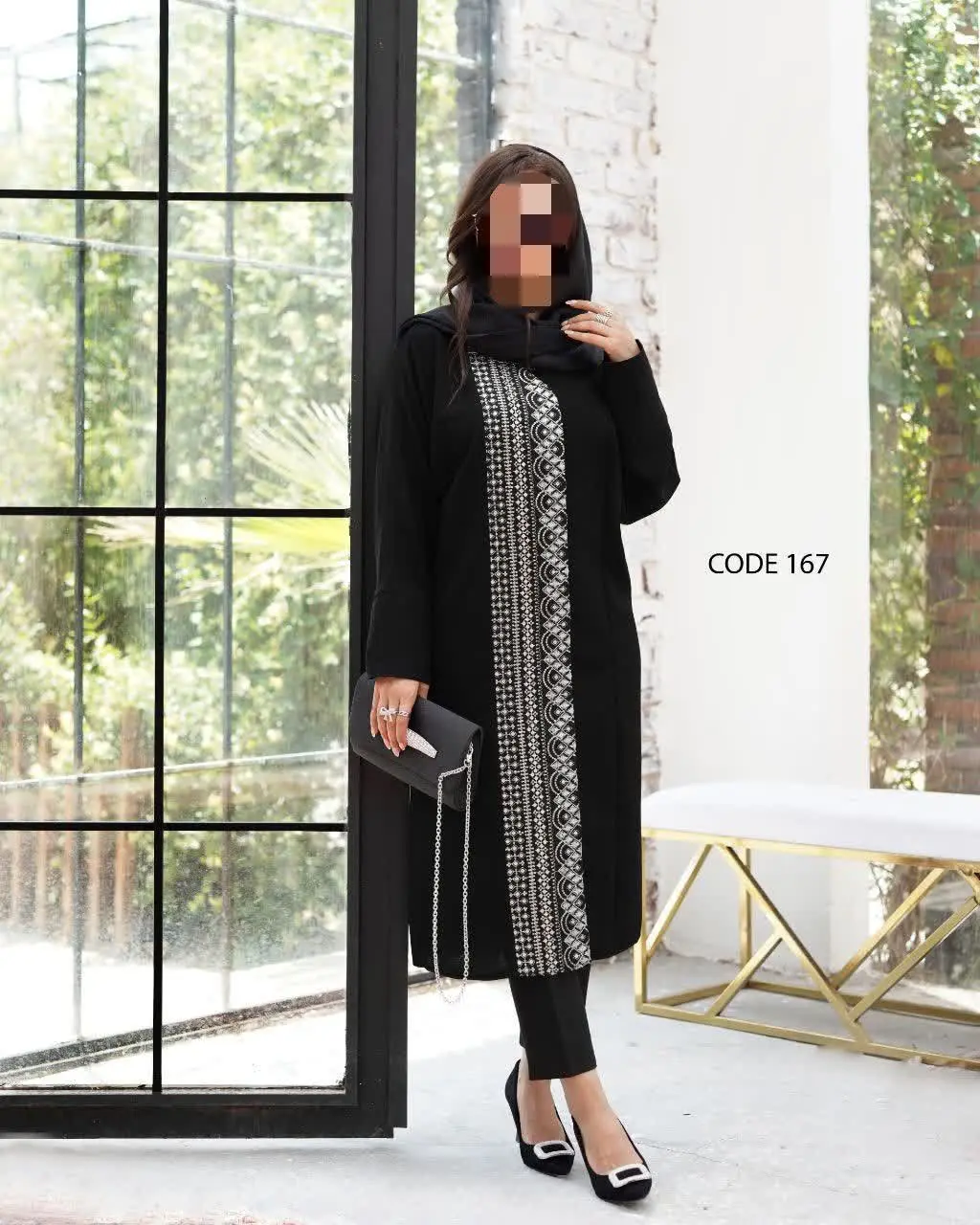 کد ۰۱۶۷: مانتو مجلسی - کاربردی 
