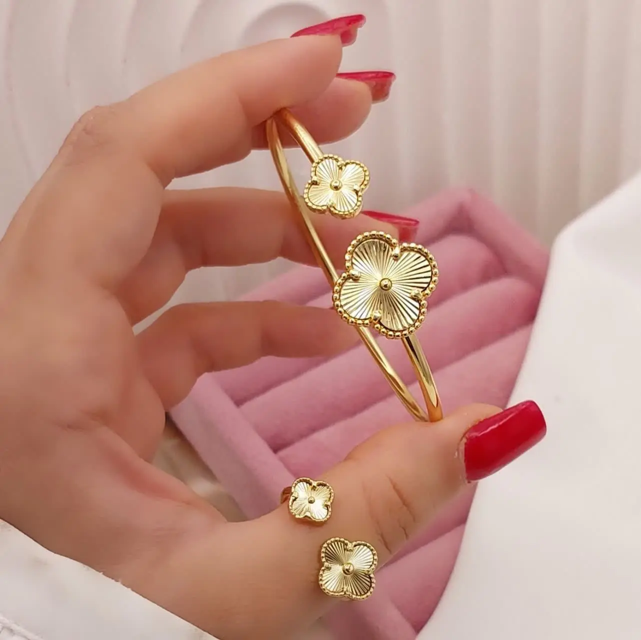 ست دستبند انگشتر ونکلیف✨💥